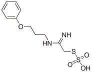 Thiosulfuric acid hydrogen S-[2-imino-2-[(3-phenoxypropyl)amino]ethyl] ester Structure