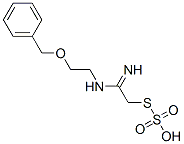 Thiosulfuric acid hydrogen S-[2-imino-2-[[2-(phenylmethoxy)ethyl]amino]ethyl] ester 结构式