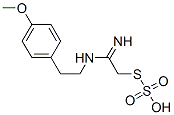 Thiosulfuric acid hydrogen S-[2-imino-2-[[2-(4-methoxyphenyl)ethyl]amino]ethyl] ester 结构式