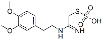 Thiosulfuric acid hydrogen S-[2-[[2-(3,4-dimethoxyphenyl)ethyl]amino]-2-iminoethyl] ester Structure