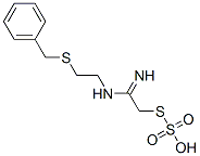 Thiosulfuric acid hydrogen S-[2-imino-2-[[2-[(phenylmethyl)thio]ethyl]amino]ethyl] ester Struktur