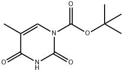 1-t-butoxycarbonylthymine Struktur