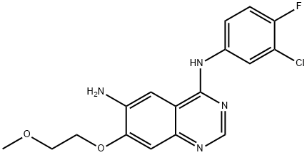 N4-(3-chloro-4-fluorophenyl)-7-(2-methoxyethoxy)quinazoline-4,6-diamine Structure