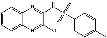 N-(3-クロロキノキサリン-2-イル)-4-メチルベンゼンスルホンアミド 化学構造式