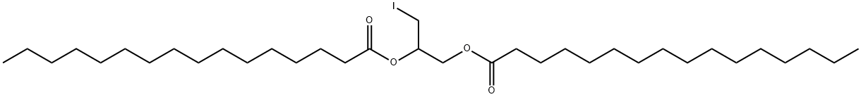 1,2-DIPALMITOYL-3-IODO-RAC-3-DEOXYGLYCEROL Structure