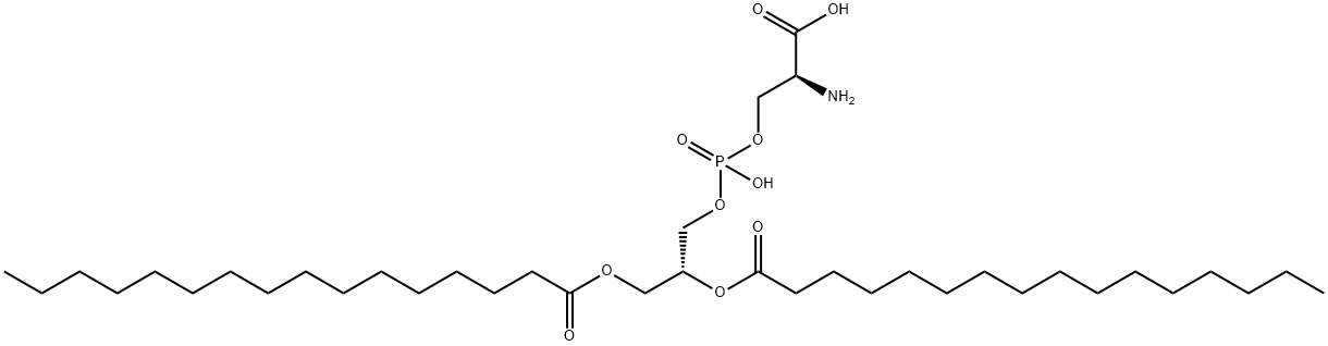 1,2-DIPALMITOYL-SN-GLYCERO-3-PHOSPHO-L-SERINE, SODIUM SALT Structure