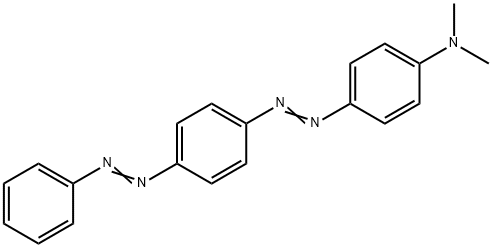 N,N-ジメチル-4-[[4-(フェニルアゾ)フェニル]アゾ]ベンゼンアミン 化学構造式