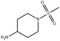 1-(メチルスルホニル)-4-ピペリジンアミン 化学構造式