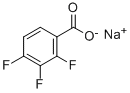2,3,4-三氟苯甲酸钠 结构式