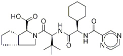 (1S,3AR,6AS)-(2S)-2-环己基-N-(2-吡嗪基羰基)甘氨酰-3-甲基-L-缬氨酰八氢环戊并[C]吡咯-1-羧酸, 402958-98-9, 结构式