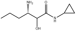 (3S)-3-Amino-N-cyclopropyl-2-hydroxyhexanamide Struktur
