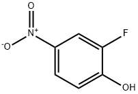 2-フルオロ-4-ニトロフェノール 化学構造式