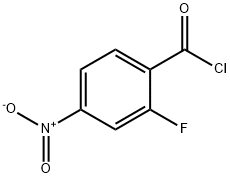 2-氟-4-硝基苯甲酰氯 结构式