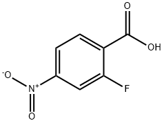 2-氟-4-硝基苯甲酸,403-24-7,结构式