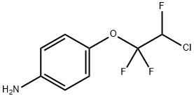 4-(2-氯-1,1,2-三氟乙氧基)苯胺, 403-61-2, 结构式