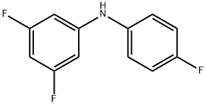 3,5-difluoro-N-(4-fluorophenyl)aniline,403-80-5,结构式