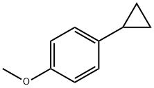 1-シクロプロピル-4-メトキシベンゼン 化学構造式