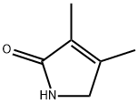 1,5-ジヒドロ-3,4-ジメチル-2H-ピロール-2-オン 化学構造式
