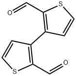 [3,3'-Bithiophene]-2,2'-dicarboxaldehyde 化学構造式