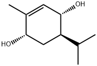 p-メンタ-1-エン-3,6-ジオール 化学構造式