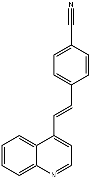 4-[(E)-2-(4-Quinolinyl)ethenyl]benzonitrile Structure