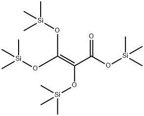 2-Propenoic acid, 2,3,3-tris[(trimethylsilyl)oxy]-, trimethylsilyl est er Structure