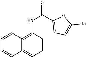 5-ブロモ-N-1-ナフチル-2-フルアミド 化学構造式