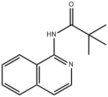 N-(1-イソキノリル)-2,2-ジメチルプロパンアミド 化学構造式
