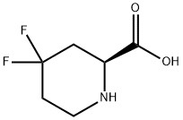 (2S)-4,4-二氟哌啶-2-羧酸 结构式