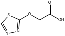 Acetic  acid,  (1,3,4-thiadiazol-2-yloxy)-  (9CI) Struktur