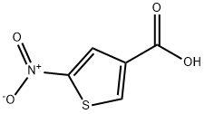 2-ニトロチオフェン-4-カルボン酸 化学構造式