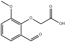 2-(2-甲酰基-6-甲氧基苯氧基)乙酸,40359-30-6,结构式