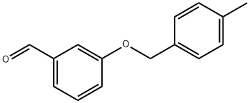3-(4-甲苄基)氧基苯甲醛 结构式