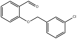 2-[(3-クロロベンジル)オキシ]ベンズアルデヒド 化学構造式