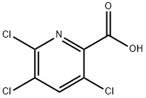 3,5,6-三氯吡啶-2-甲酸,40360-44-9,结构式