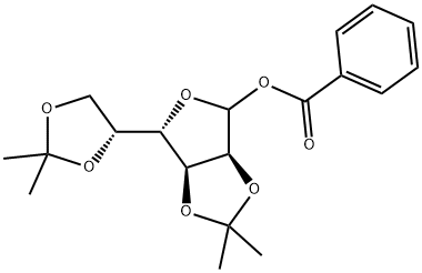1-O-苯甲酰基-2,3:5,6-二-O-异亚丙基-D-塔罗呋喃糖, 403604-98-8, 结构式