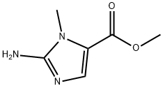 2-氨基-1-甲基-1H-咪唑-5-甲酸甲酯, 40361-77-1, 结构式
