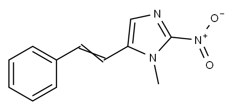 1-Methyl-2-nitro-5-styryl-1H-imidazole Struktur