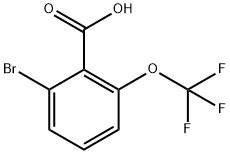 2-溴-6-(三氟甲氧基)苯甲酸 结构式