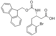 FMOC-(S)-3-氨基-4-(2-溴苯基)-丁酸, 403661-79-0, 结构式