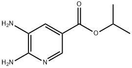 3-Pyridinecarboxylicacid,5,6-diamino-,1-methylethylester(9CI) Struktur