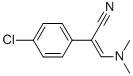 2-(4-CHLOROPHENYL)-3-(DIMETHYLAMINO)ACRYLONITRILE 化学構造式