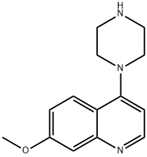 7-METHOXY-4-(PIPERAZIN-1-YL)QUINOLINE Struktur
