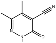 5,6-dimethyl-3-oxo-2H-pyridazine-4-carbonitrile 化学構造式
