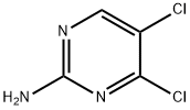 4,5-ジクロロピリミジン-2-アミン 化学構造式