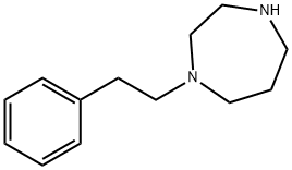1-(2-フェニルエチル)-1,4-ジアゼパン 化学構造式