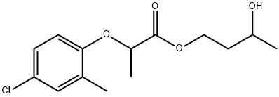 3-hydroxybutyl 2-(4-chloro-2-methylphenoxy)propionate 结构式