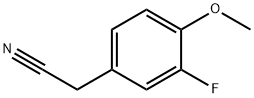 3-フルオロ-4-メトキシベンゼンアセトニトリル 化学構造式