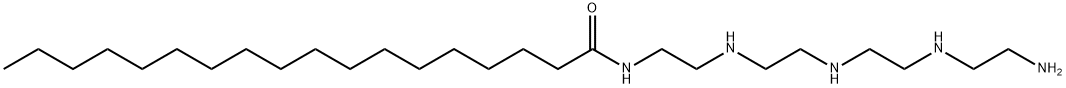 N-[2-[[2-[[2-[(2-アミノエチル)アミノ]エチル]アミノ]エチル]アミノ]エチル]オクタデカンアミド 化学構造式