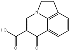 6-オキソ-1,2-ジヒドロ-6H-ピロロ[3,2,1-IJ]キノリン-5-カルボン酸 化学構造式